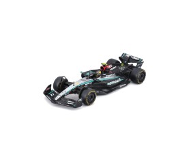 Bburago 1/43 Race Formula Mercedes W15 w/helmet (2024) - Hamilton #44