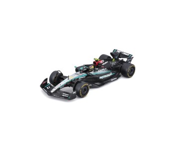 Bburago 1/43 Race Formula Mercedes W15 w/helmet (2024) - Hamilton #44