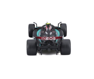 Bburago 1/43 Race Formula Mercedes W15 w/helmet (2024) - Hamilton #44