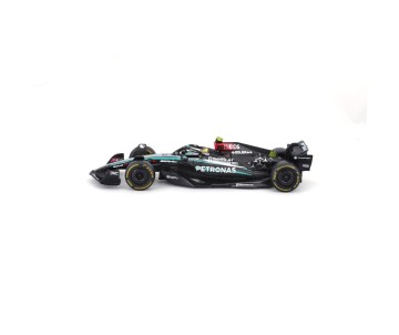 Bburago 1/43 Race Formula Mercedes W15 w/helmet (2024) - Hamilton #44