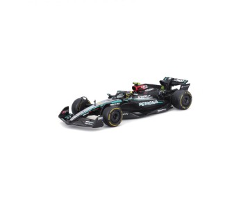 Bburago 1/43 Race Formula Mercedes W15 w/helmet (2024) - Hamilton #44