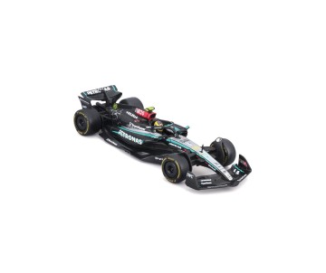 Bburago 1/43 Race Formula Mercedes W15 w/helmet (2024) - Hamilton #44