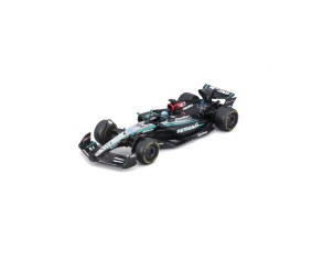 Bburago 1/43 Race Formula Mercedes W15 w/helmet (2024) - Russell #63