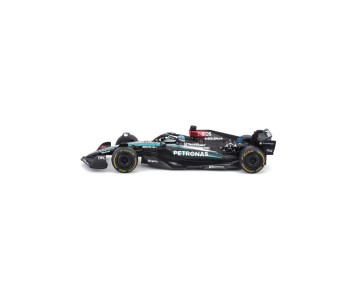 Bburago 1/43 Race Formula Mercedes W15 w/helmet (2024) - Russell #63