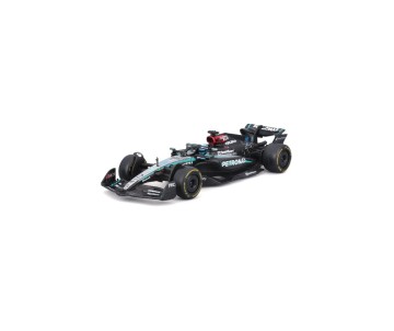Bburago 1/43 Race Formula Mercedes W15 w/helmet (2024) - Russell #63