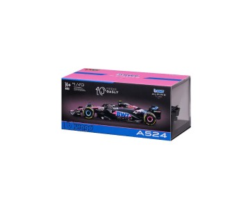 Bburago 1/43 Race Formula BWT Alpine F1 Team A524 w/helmet (2024)  - Gasly #10