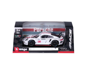 Bburago 1/43 Race Porsche 911 RSR - White