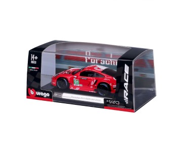 Bburago 1/43 Race Porsche 911 RSR  2020 - Red #91