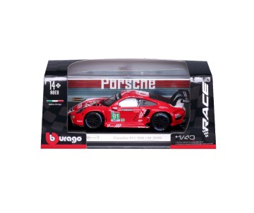 Bburago 1/43 Race Porsche 911 RSR  2020 - Red #91