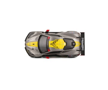Bburago 1/43 Race 2020 Chevrolet Corvette C8R - Yellow/Grey