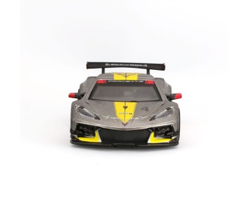 Bburago 1/43 Race 2020 Chevrolet Corvette C8R - Yellow/Grey