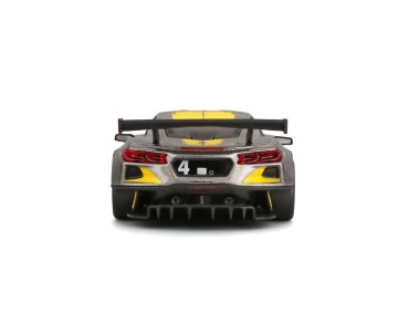 Bburago 1/43 Race 2020 Chevrolet Corvette C8R - Yellow/Grey