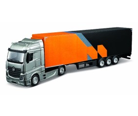 Bburago 1/43 Race Formula McLaren Semi Truck w/ MCL38 (2024) - Norris #4