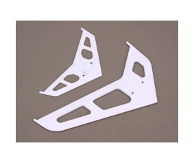 Blade Helicopters Stabilizer/Fin Set, White: B450