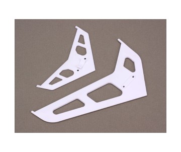 Blade Helicopters Stabilizer/Fin Set, White: B450