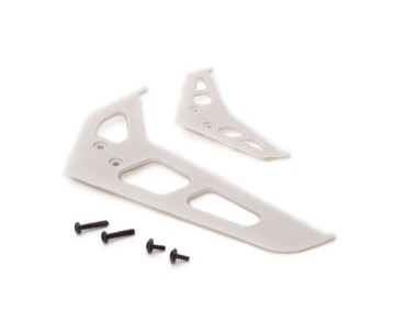 Blade Helicopters Stabilizer Fin Set, White: 200 SR X