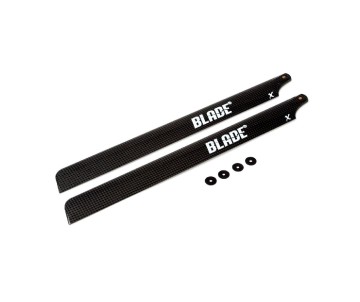 Blade Helicopters CF FBL Main  Blade Set with Washers: B450 X
