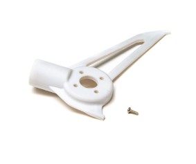 Blade Helicopters Vertical Tail Fin/Motor Mount (White): 150 S