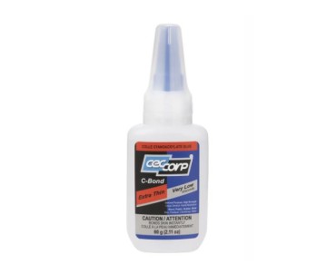 CECCORP C-Bond Extra Thin, Ultra-low viscosity of 3-5 cps, curing time of 2-4 seconds (2.11 oz)
