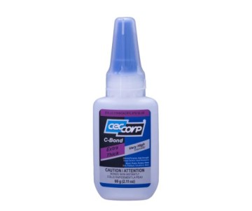CECCORP C-Bond Extra Thick, Ultra-High viscosity of 3000 cps, curing time of 15-30 seconds (2.11 oz) CECCORP C-Bond Extra Thick, Ultra-High viscosity of 3000 cps, curing time of 15-30 seconds (2.11 oz)
