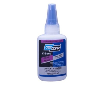 CECCORP C-Bond Extra Thick, Ultra-High viscosity of 3000 cps, curing time of 15-30 seconds (4.23 oz)