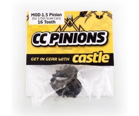 Castle Mod 1.5 Hardened Steel Pinion 8mm Bore 16T