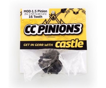 Castle Mod 1.5 Hardened Steel Pinion 8mm Bore 16T