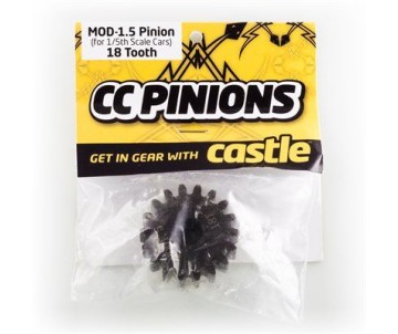 Castle Mod 1.5 Hardened Steel Pinion 8mm Bore 18T
