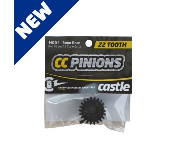 Castle CC Pinion 22T-Mod 1 8mm Bore For 1/6 and 1/7 Scale Cars