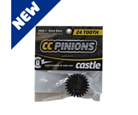 Castle CC Pinion 24T-Mod 1 8mm Bore For 1/6 and 1/7 Scale Cars