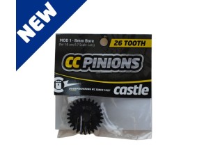 Castle CC Pinion 26T-Mod 1 8mm Bore For 1/6 and 1/7 Scale Cars