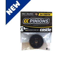 Castle CC Pinion 34T-Mod 1 8mm Bore For 1/6 and 1/7 Scale Cars