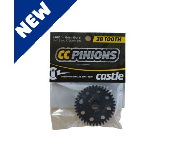 Castle CC Pinion 38T-Mod 1 8mm Bore For 1/6 and 1/7 Scale Cars