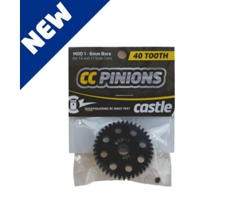 Castle CC Pinion 40T-Mod 1 8mm Bore For 1/6 and 1/7 Scale Cars