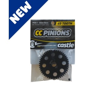 Castle CC Pinion 48T-Mod 1 8mm Bore For 1/6 and 1/7 Scale Cars