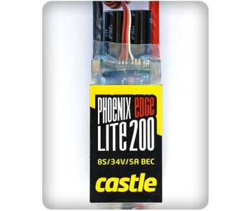 Castle Creations Phoenix Edge Lite 200 25V 200A ESC w/ 5A BEC