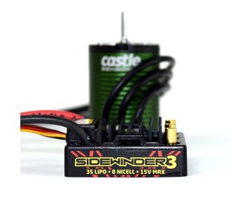 Castle Creations SV3 Waterproof 1/10TH 12V ESC 1406-7700 Sensored Combo