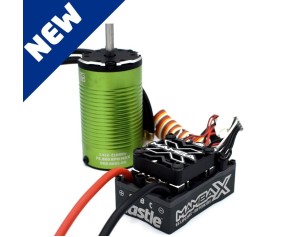 Castle Mamba X Sensored 25.2V WP ESC & 1412-2100KV SCT Combo 5mm 