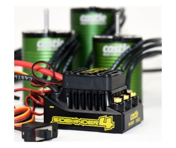Castle Creations SW4, 12.6v, 2a BEC, Waterproof Sensorless ESC w/ 1406-5700 Sensored Motor Combo