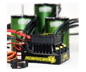 Castle Creations SW4, 12.6v, 2a BEC, Waterproof Sensorless ESC w/ 1410-3800 5mm Sensored Motor Combo