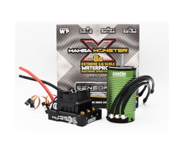 Castle Creations Mamba Monster X 8S, 33.6V ESC w/ 1717-1260KV Sensored Motor