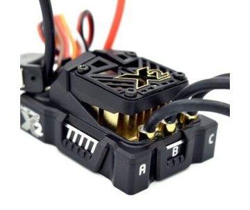 Castle Creations Mamba Micro X2, 16.8V, WP Sensored ESC (3.5mm) (sensor harness CAS011-0108-00 optional). BEC Specification: Adjustable: 5.5V or 7.5V (2A Peak), Default 5.5V Castle Creations Mamba Micro X2, 16.8V, WP Sensored ESC (3.5mm) (sensor harness CAS011-0108-00 optional). BEC Specification: Adjustable: 5.5V or 7.5V (2A Peak), Default 5.5V