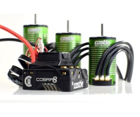 Castle Creations Cobra 8, 25.2V ESC w/ Limited Edition Gold 1515-2200KV V2 Sensored Motor Combo