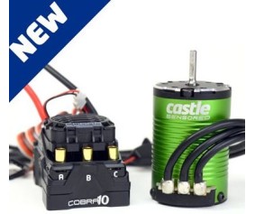 Castle Creations Cobra 10 6S Max, 25.2V Max, 8A PEAK BEC w/1406-4600KV Sensored Motor