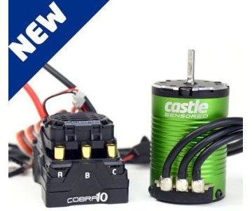 Castle Creations Cobra 10 6S Max, 25.2V Max, 8A PEAK BEC w/1406-4600KV Sensored Motor