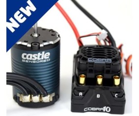 Castle Creations Cobra 10 6S Max, 25.2V Max, 8A PEAK BEC w/1406-2850KV Sensored Motor