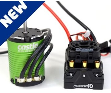 Castle Creations Cobra 10 6S Max, 25.2V Max, 8A PEAK BEC w/1410-3800KV Sensored Motor