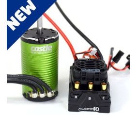 Castle Creations Cobra 10 6S Max, 25.2V Max, 8A PEAK BEC w/1412-2100KV Sensored Motor