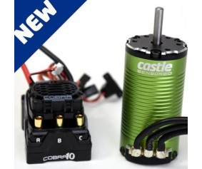 Castle Creations Cobra 10 6S Max, 25.2V Max, 8A PEAK BEC w/1412-3200KV 5mm Sensored Motor