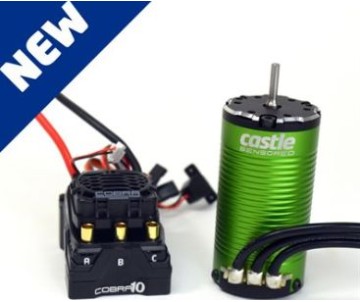 Castle Creations Cobra 10 6S Max, 25.2V Max, 8A PEAK BEC w/1415-2400KV Sensored Motor